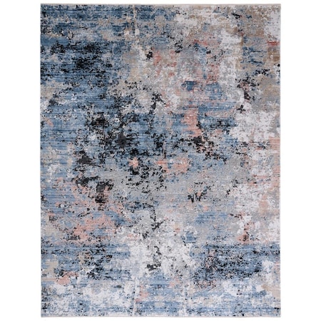 Safavieh 9 ft. 8 in. x 13 ft. Signature Power Loomed Rectangle Area Rug Ivory & Navy SIG601A-10